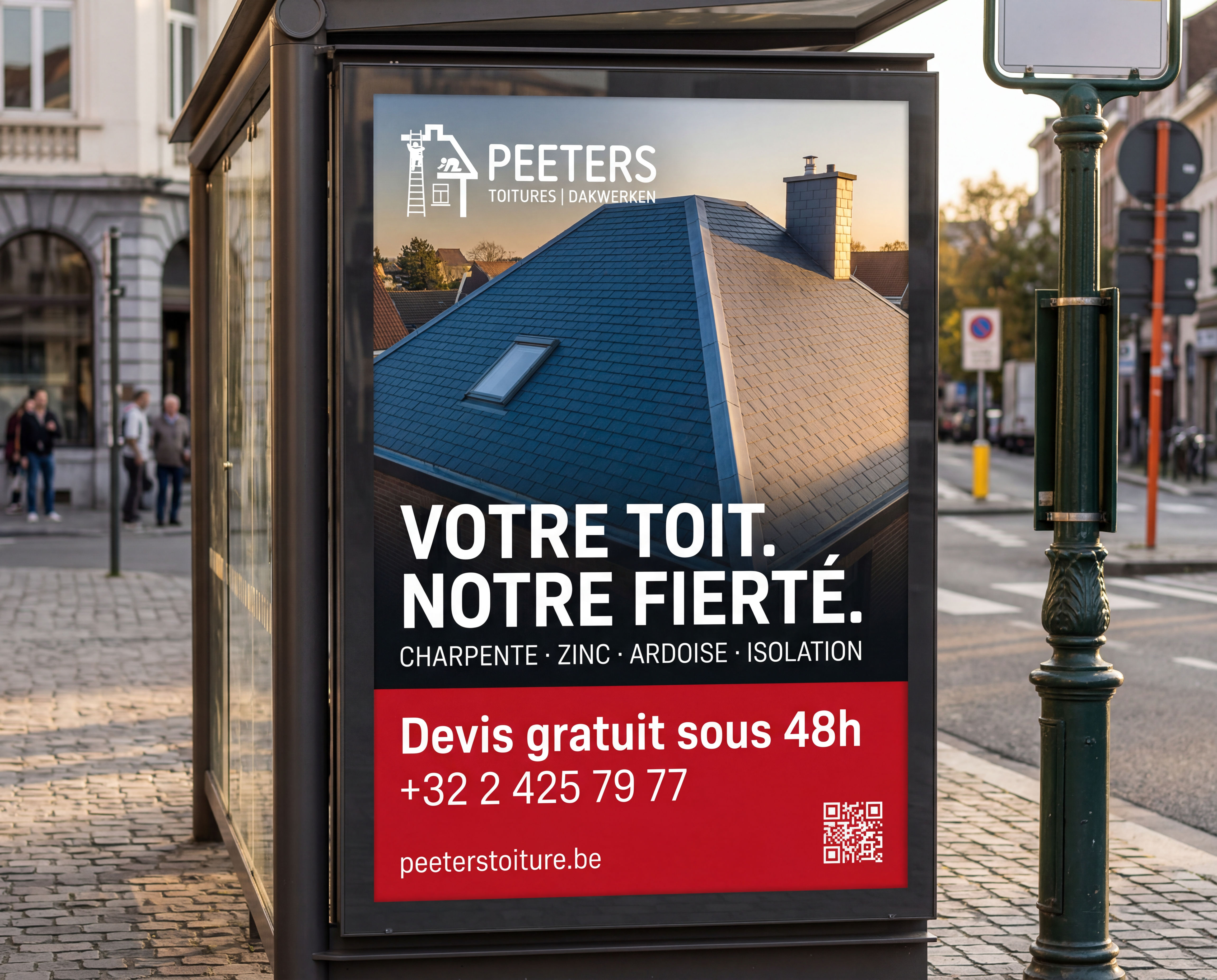 Affiche imprimée projet Peeters